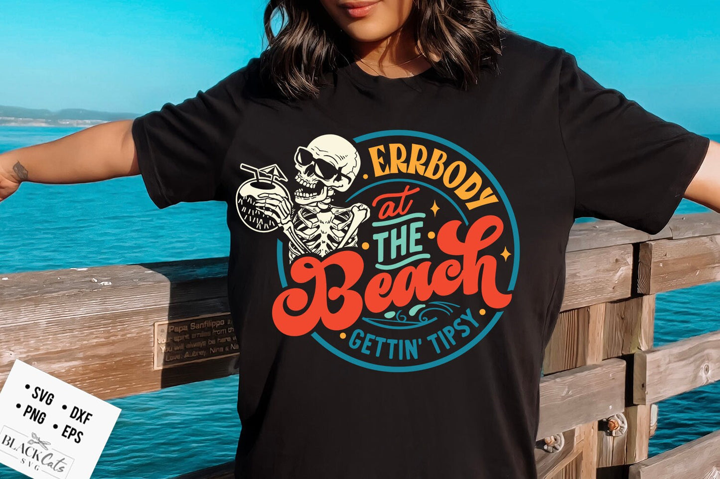Errbody at the beach gettin tipsy svg, Retro summer svg, Groovy summer svg, groovy beach svg, Retro beach svg