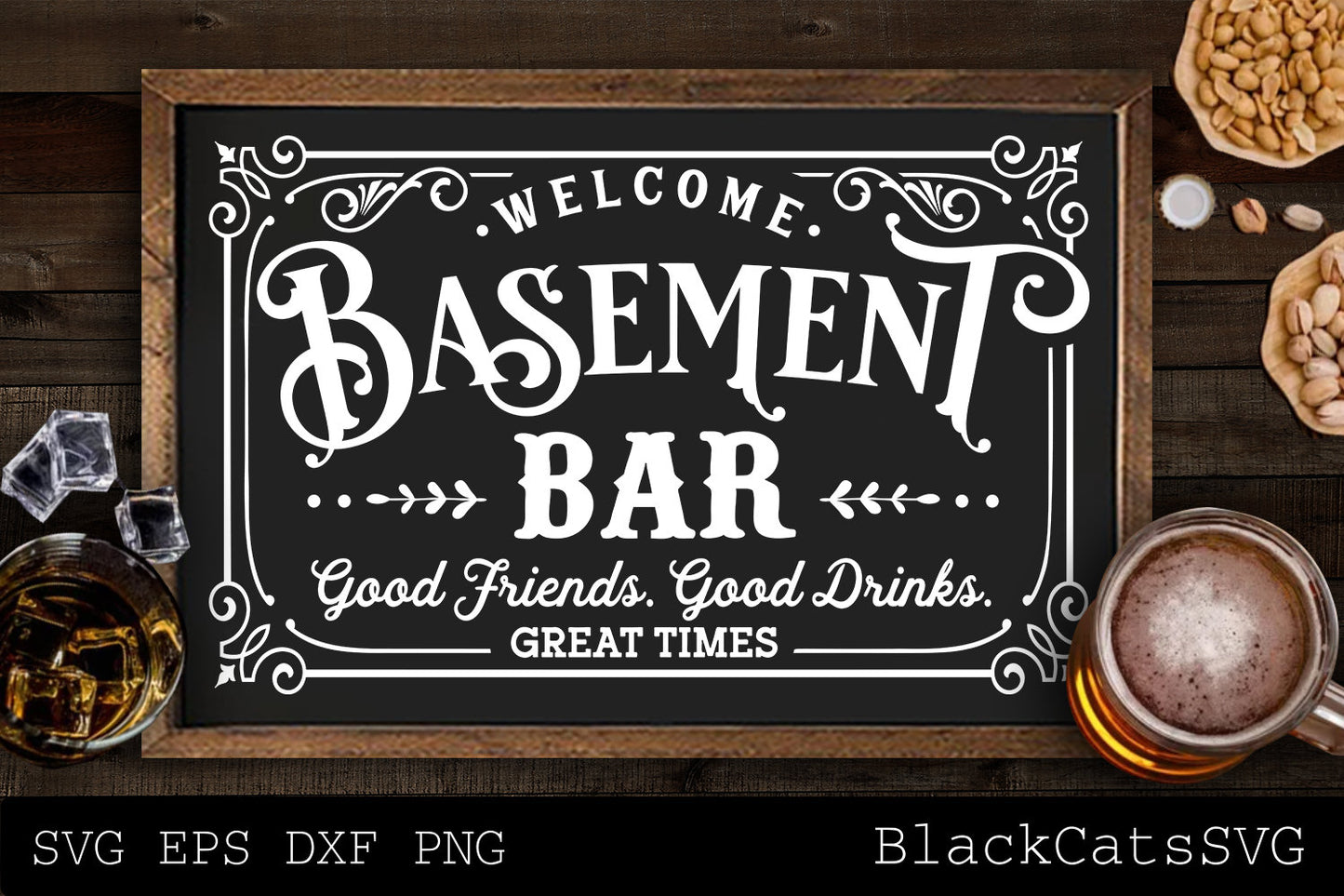Basement bar svg, Dad's bar svg, Man cave svg, Father's day gift svg, bar poster svg