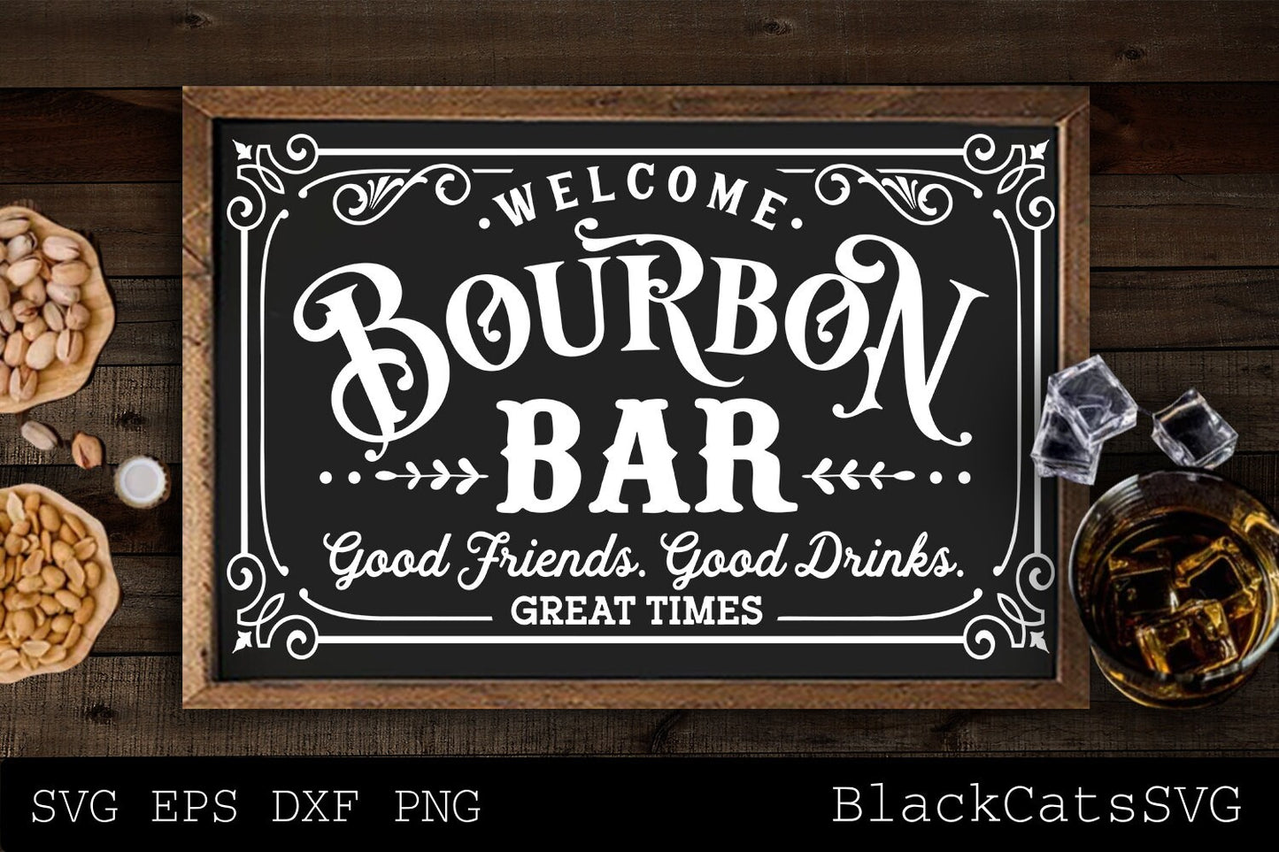 Bourbon bar svg, Dad's bar svg, Man cave svg, Father's day gift svg, bar poster svg