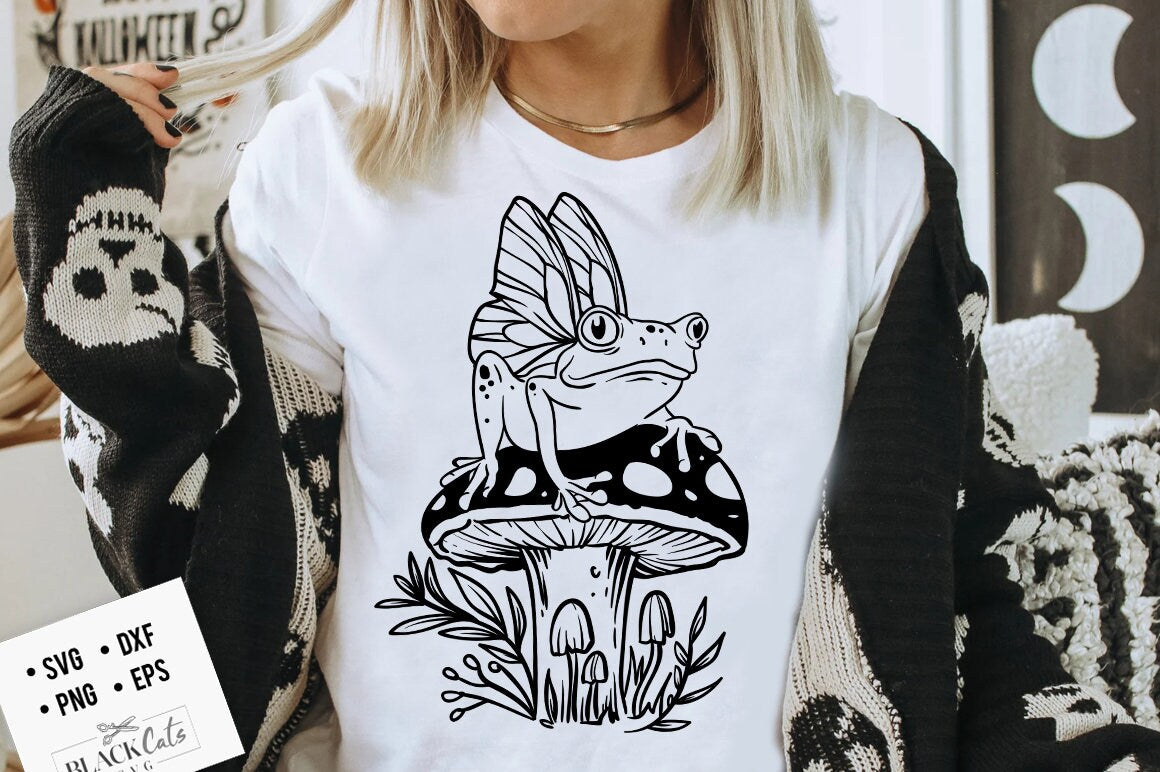 Magic frog svg, Frog on mushroom svg, Winged frog svg, Magic cat svg, Magic illustration svg, skull svg, Magic Illustration svg