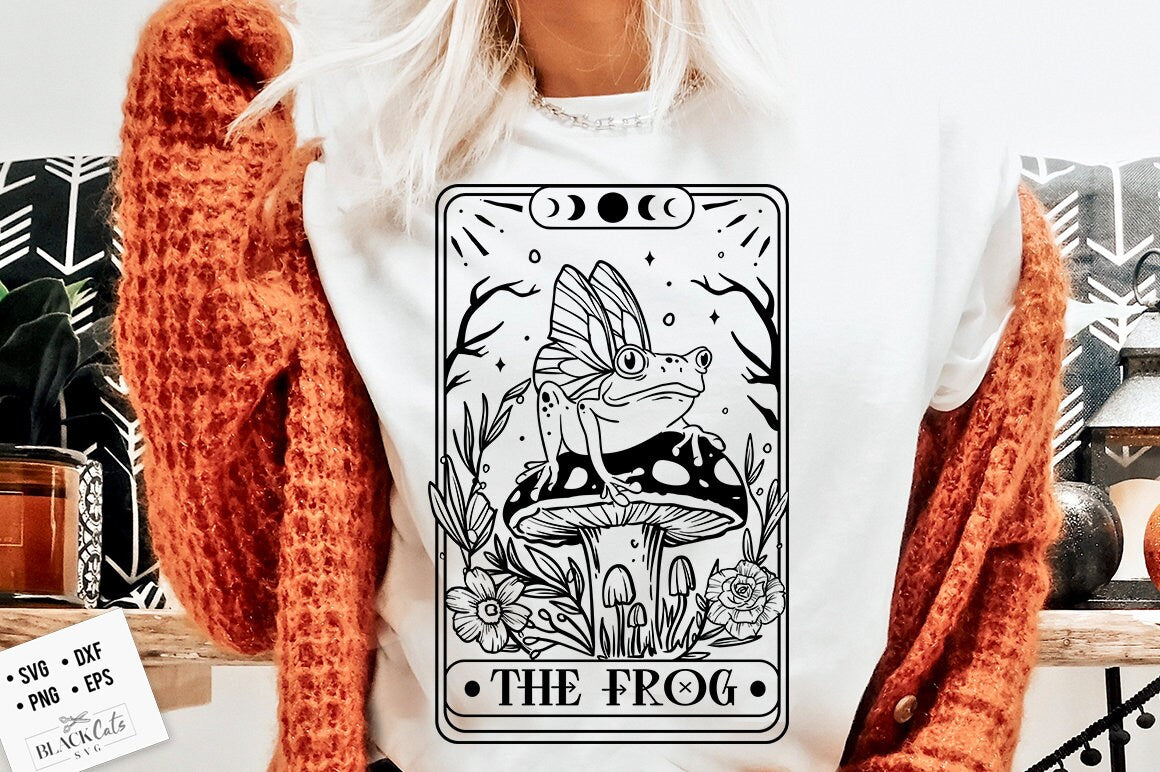 The magic frog tarot SVG, The frog svg, Frog tarot svg, Tarot card svg, frog tarot card svg, the magician tarot svg