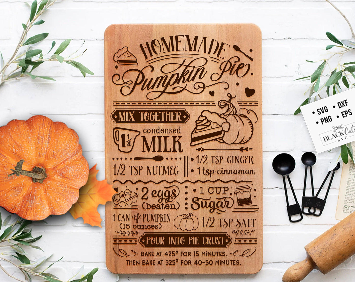 Pumpkin pie recipe svg, Homemade pumpkin pie svg, Fall recipe svg, Autumn recipes svg, Pumpkin pie svg