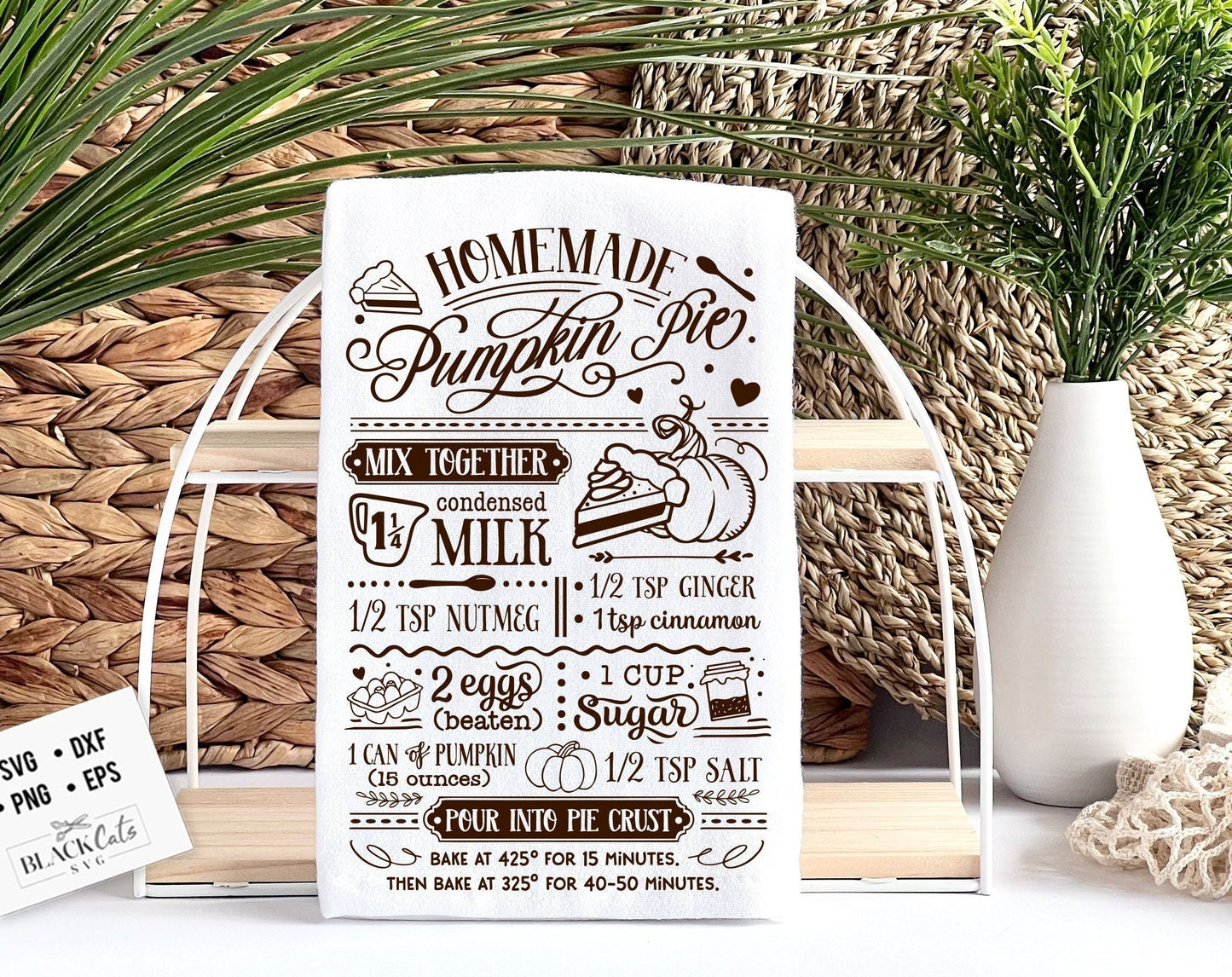 Pumpkin pie recipe svg, Homemade pumpkin pie svg, Fall recipe svg, Autumn recipes svg, Pumpkin pie svg