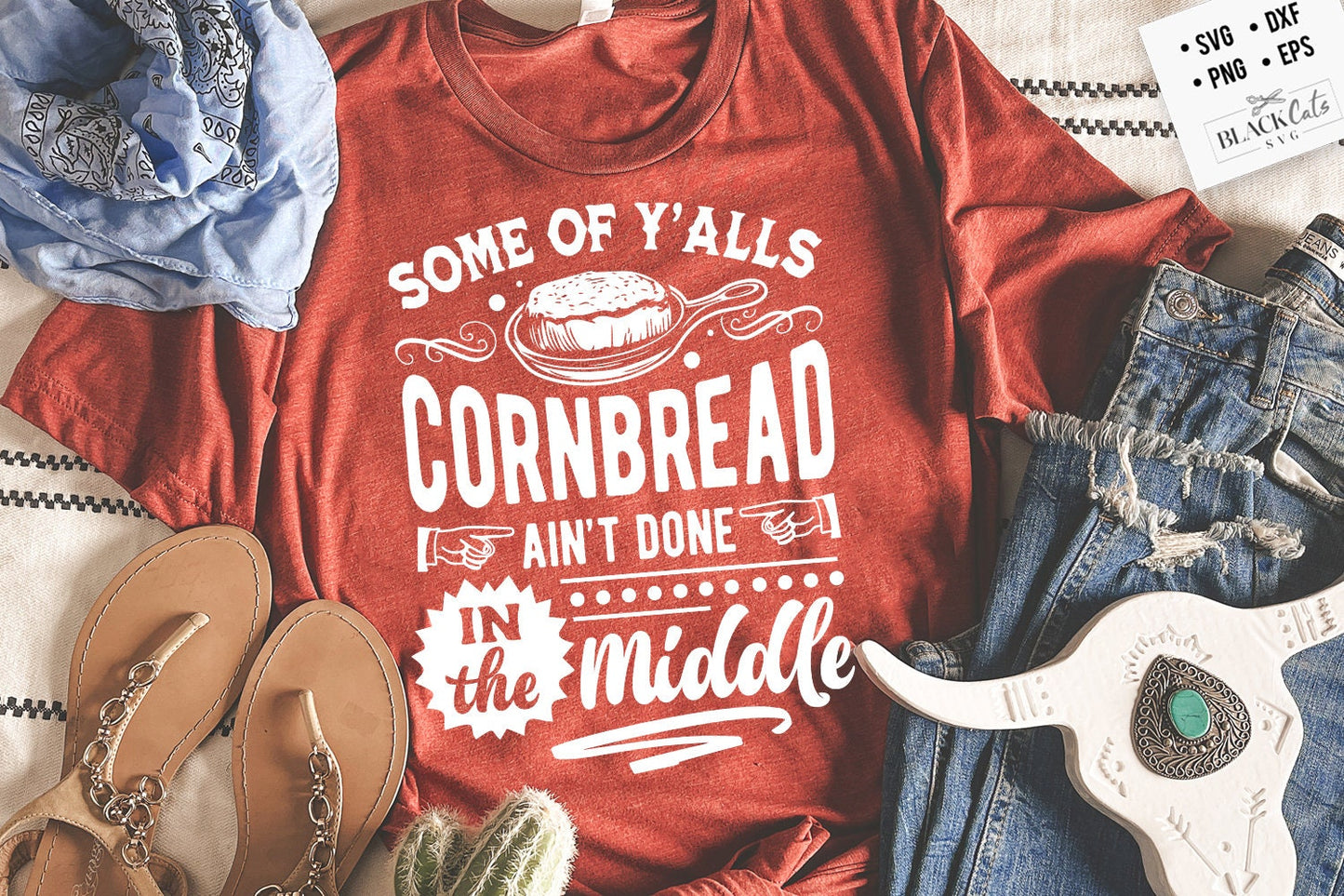 Some Of Y'Alls Cornbread Ain't Done In The Middle Svg, Western Svg, Southern Svg, Country Svg, cornbread svg, Funny Cornbread svg