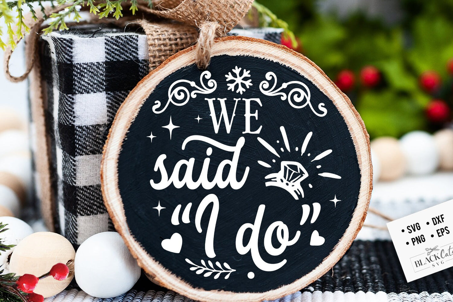 We said I do svg, Our first Christmas as Mr and Mrs svg, Christmas ornament svg, First Christmas ornament svg, ornament svg, Married svg