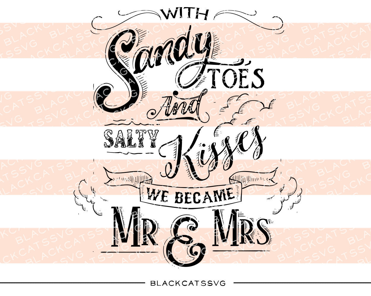 With sandy toes SVG file Cutting File Clipart in Svg, Eps, Dxf, Png for Cricut & Silhouette - BlackCatsSVG