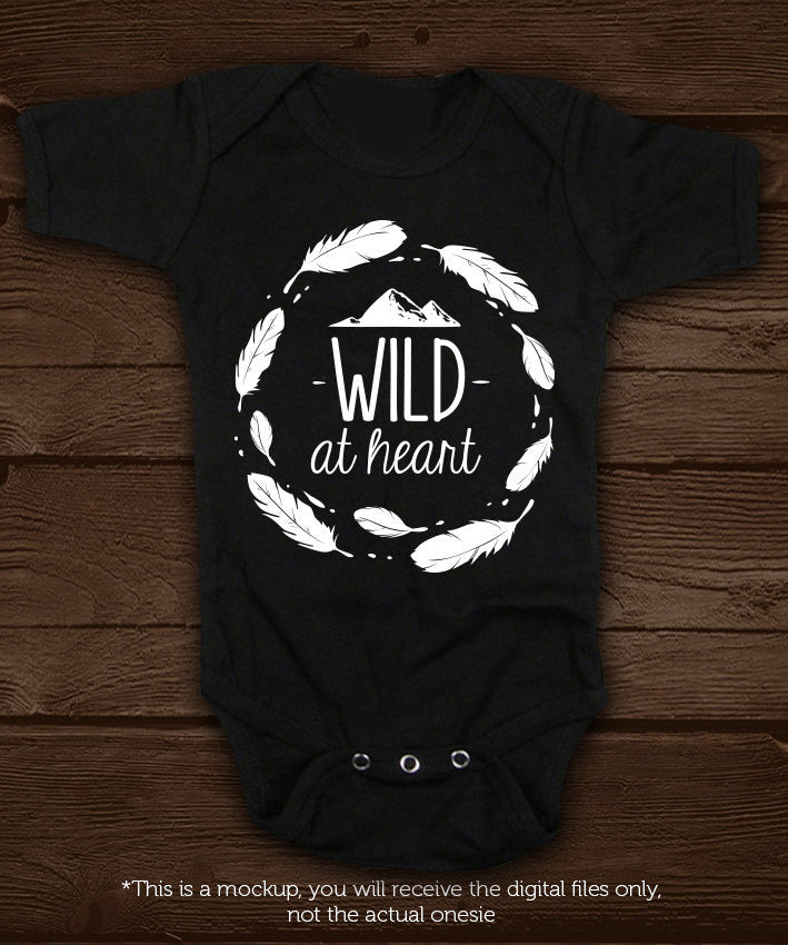 Wild at heart SVG file Cutting File Clipart in Svg, Eps, Dxf, Png for Cricut & Silhouette - BlackCatsSVG