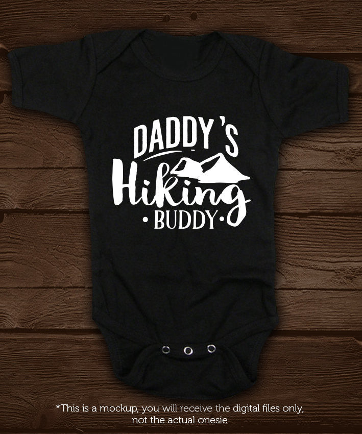 Daddy's hiking buddy - SVG file Cutting File Clipart in Svg, Eps, Dxf, Png for Cricut & Silhouette - BlackCatsSVG