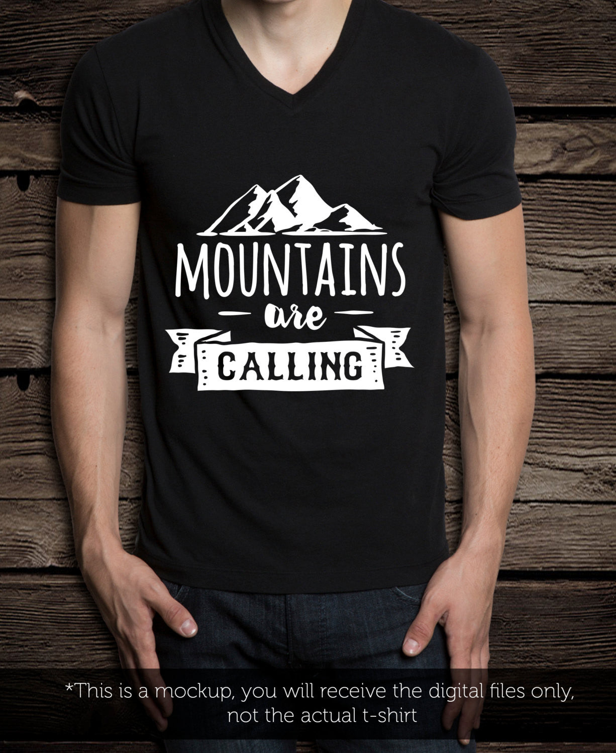 Mountains are calling - SVG file Cutting File Clipart in Svg, Eps, Dxf, Png for Cricut & Silhouette - BlackCatsSVG