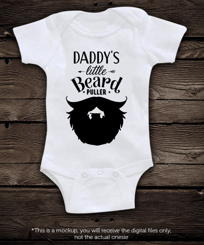 Daddy's little beard puller svg file Cutting File Clipart in Svg, Eps, Dxf, Png for Cricut & Silhouette svg little beard SVG - BlackCatsSVG
