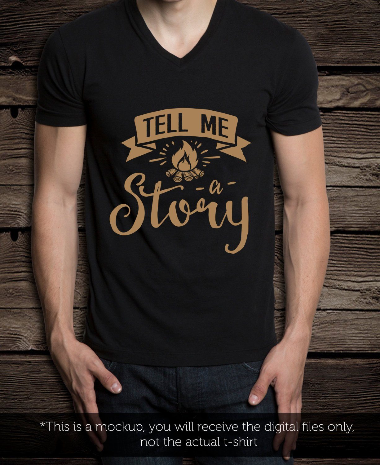 Tell me a story - SVG file Cutting File Clipart in Svg, Eps, Dxf, Png for Cricut & Silhouette - camping fire - BlackCatsSVG