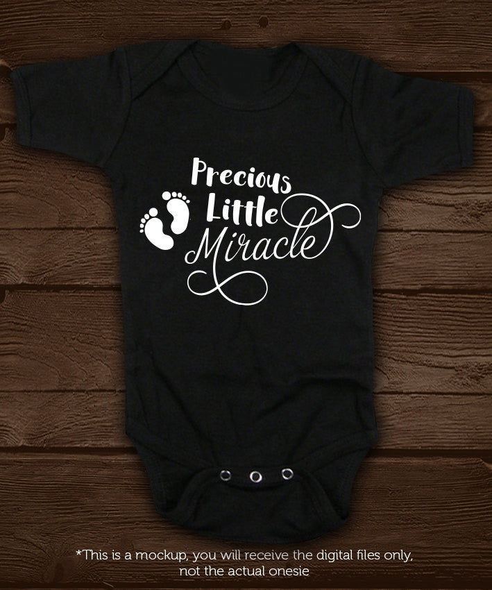 Precious Little Miracle SVG file Cutting File Clipart in Svg, Eps, Dxf, Png for Cricut & Silhouette svg - BlackCatsSVG