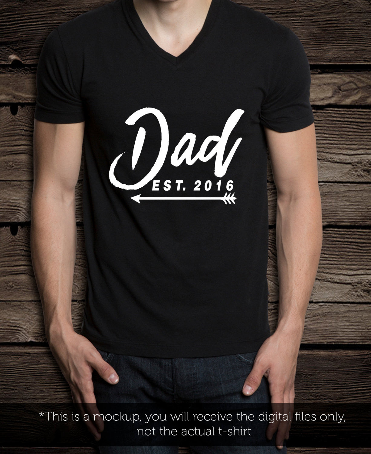 Dad est 2016 SVG file Cutting File Clipart in Svg, Eps, Dxf, Png for Cricut & Silhouette Dad announcement new baby svg arrow - BlackCatsSVG