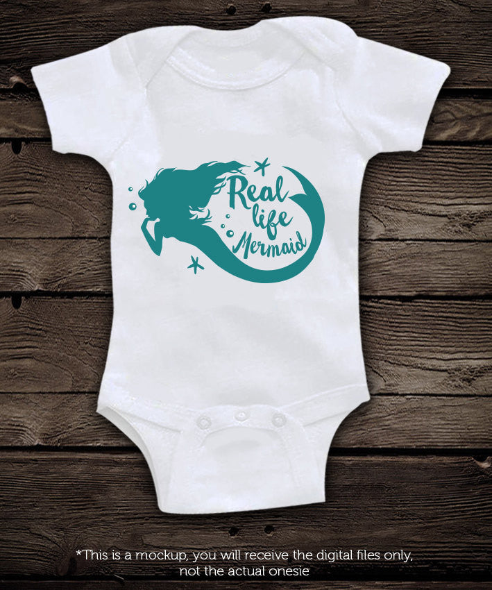 Real life mermaid SVG file Cutting File Clipart in Svg, Eps, Dxf, Png for Cricut & Silhouette svg - BlackCatsSVG