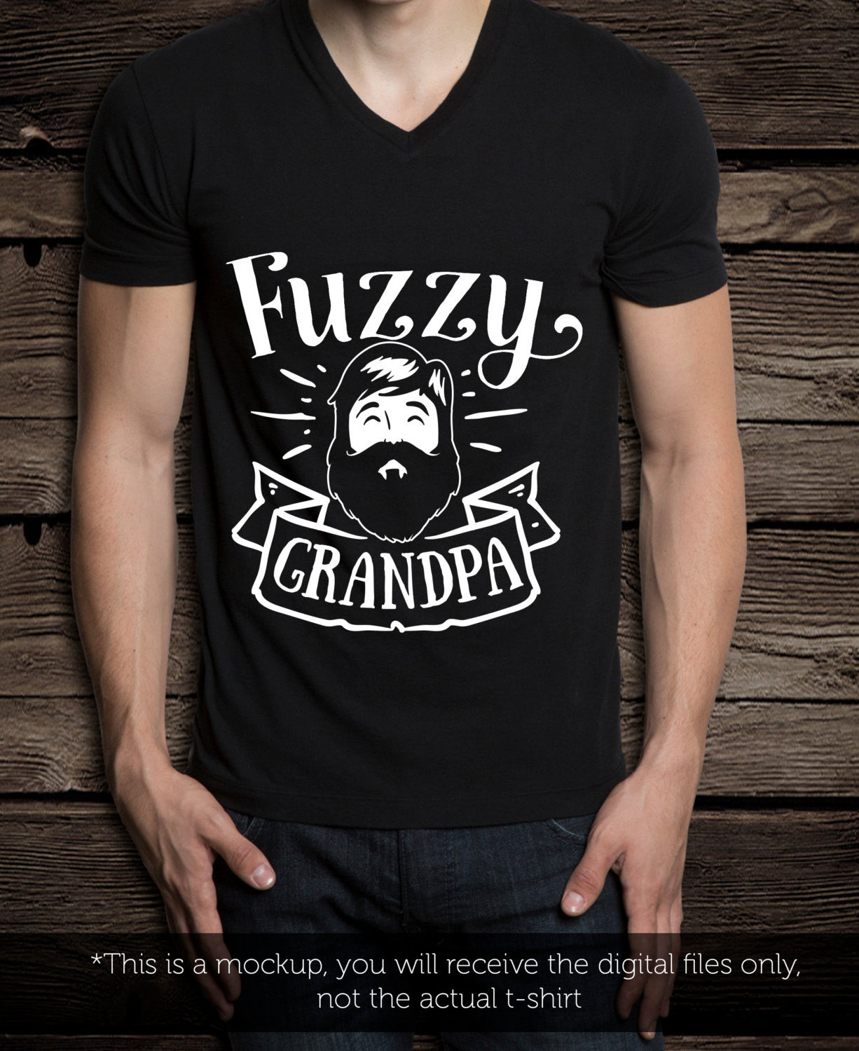 Fuzzy grandpa SVG file Cutting File Clipart in Svg, Eps, Dxf, Png for Cricut & Silhouette svg - BlackCatsSVG