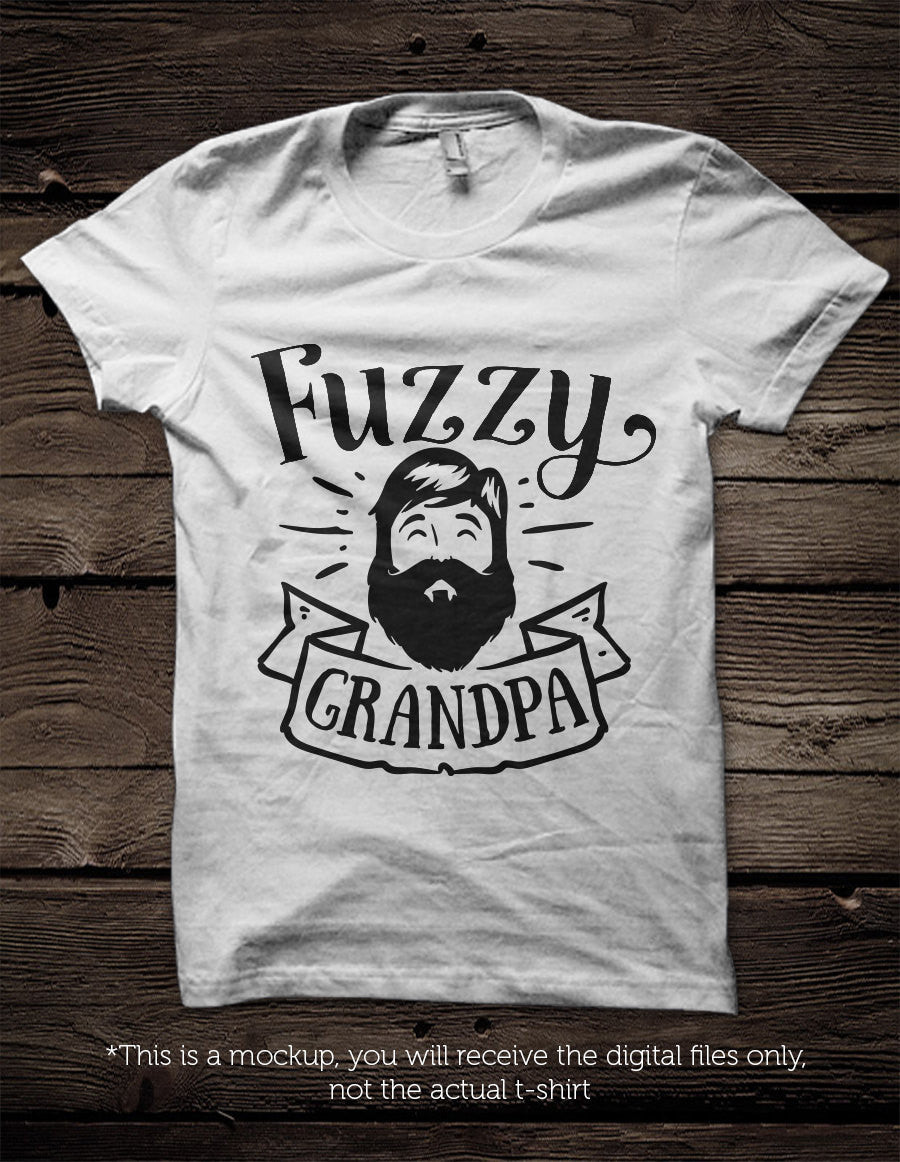 Fuzzy grandpa SVG file Cutting File Clipart in Svg, Eps, Dxf, Png for Cricut & Silhouette svg - BlackCatsSVG