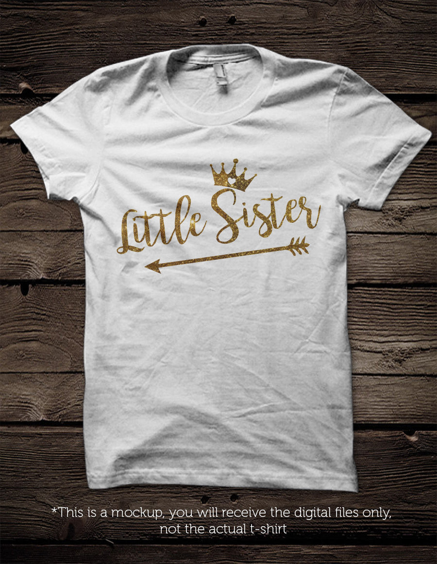 Little sister SVG file Cutting File Clipart in Svg, Eps, Dxf, Png for Cricut & Silhouette - BlackCatsSVG