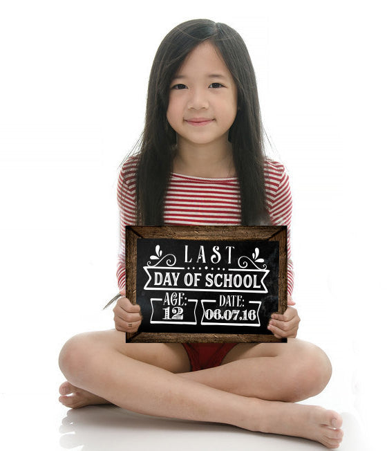 First day of school sign / Last day of school sign SVG file Cutting File Clipart in Svg, Eps, Dxf, Png for Cricut & Silhouette - BlackCatsSVG