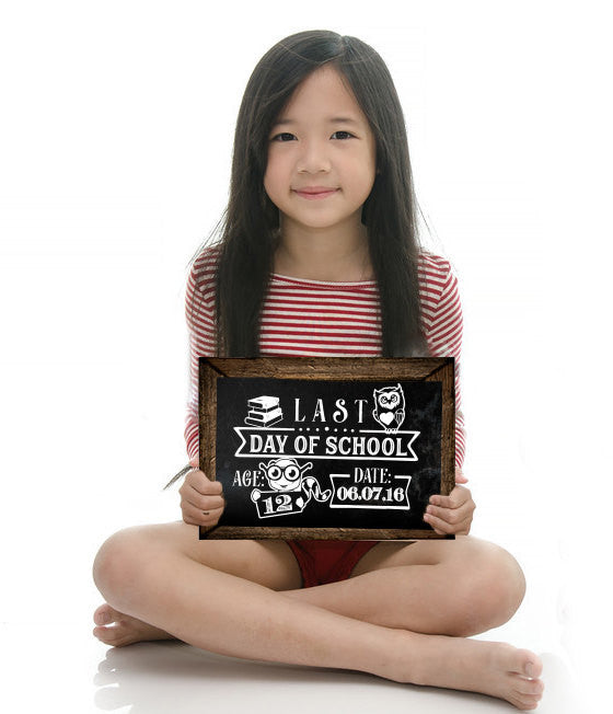 First day of school sign / Last day of school sign SVG file Cutting File Clipart in Svg, Eps, Dxf, Png - owl, books caterpillar - BlackCatsSVG