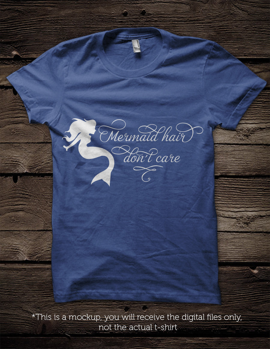 Mermaid hair don't care SVG file Cutting File Clipart in Svg, Eps, Dxf, Png for Cricut & Silhouette svg - BlackCatsSVG