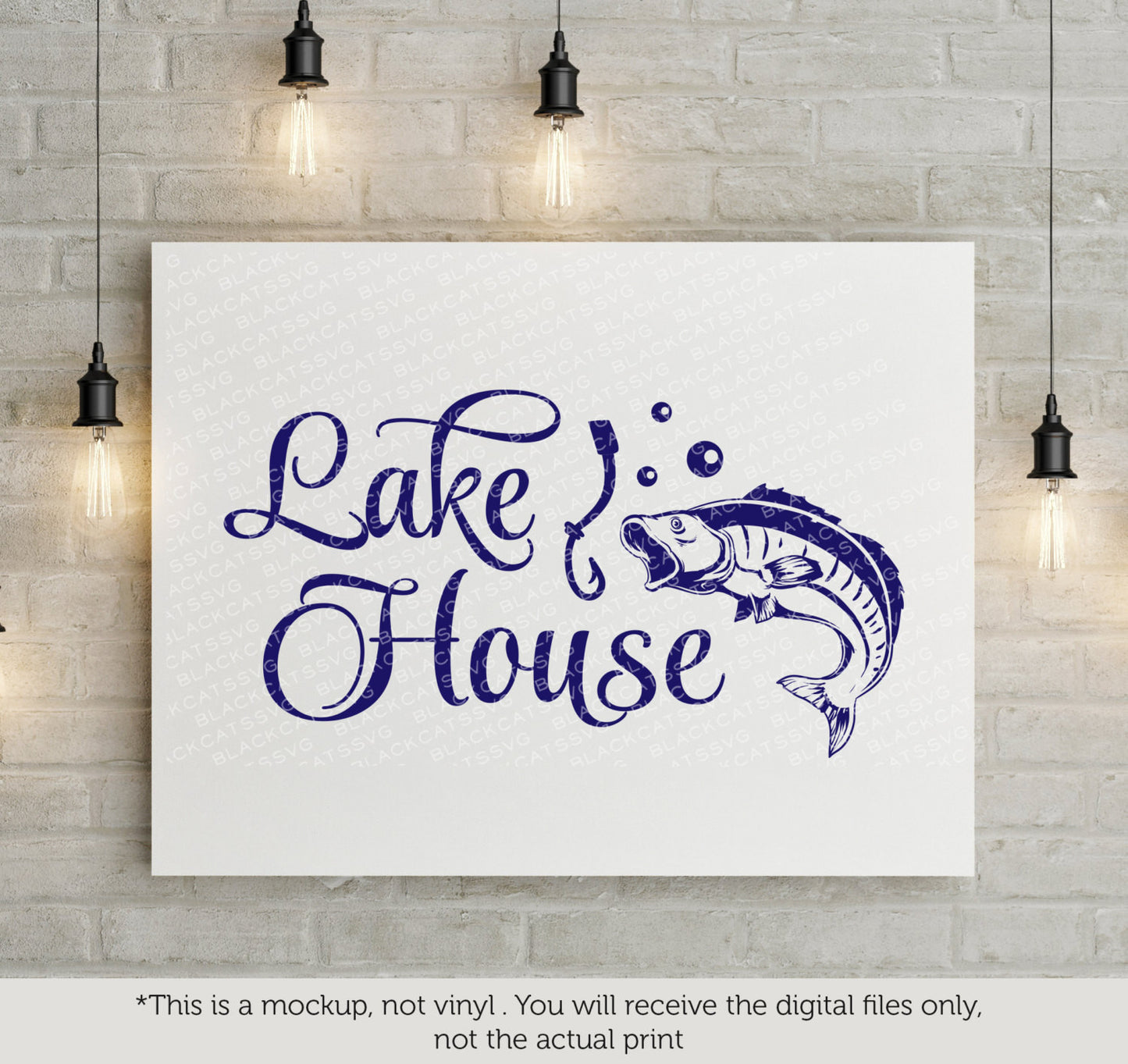 Lake house - SVG file Cutting File Clipart in Svg, Eps, Dxf, Png for Cricut & Silhouette - BlackCatsSVG