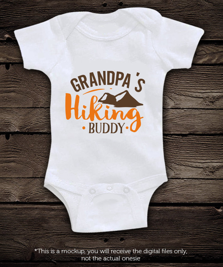 Grandpa's hiking buddy - SVG file Cutting File Clipart in Svg, Eps, Dxf, Png for Cricut & Silhouette - BlackCatsSVG