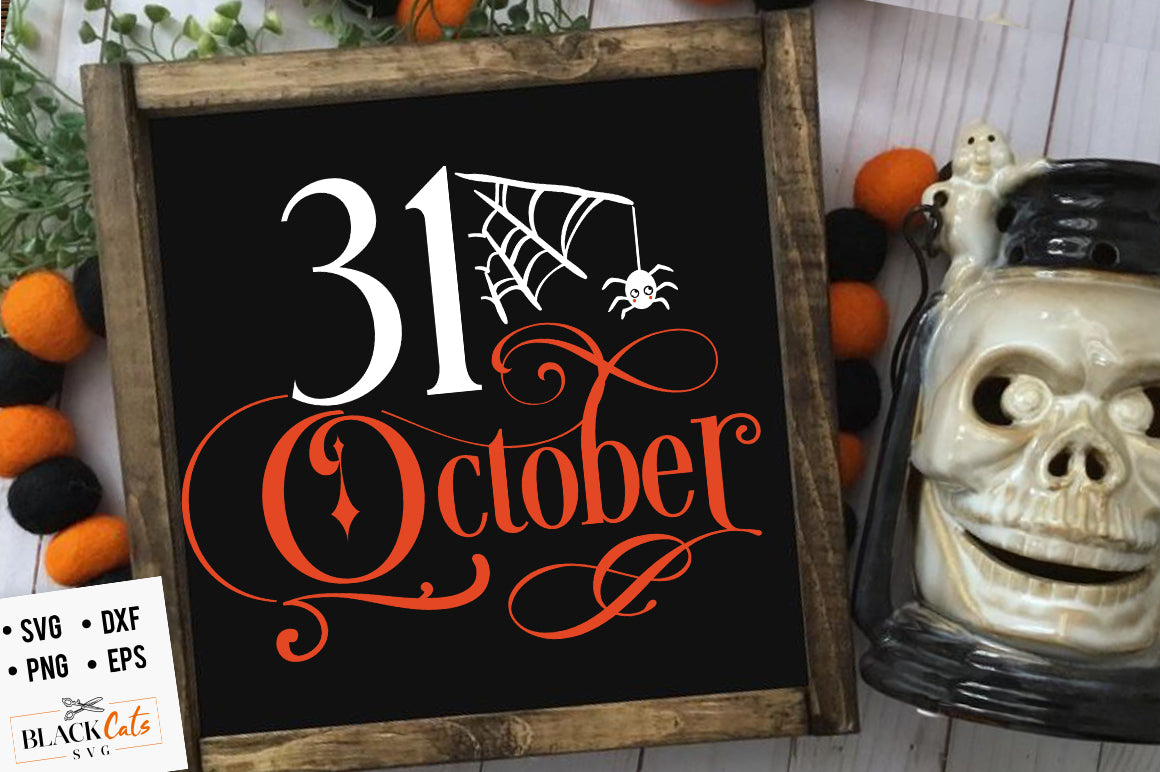 October 31 SVG File