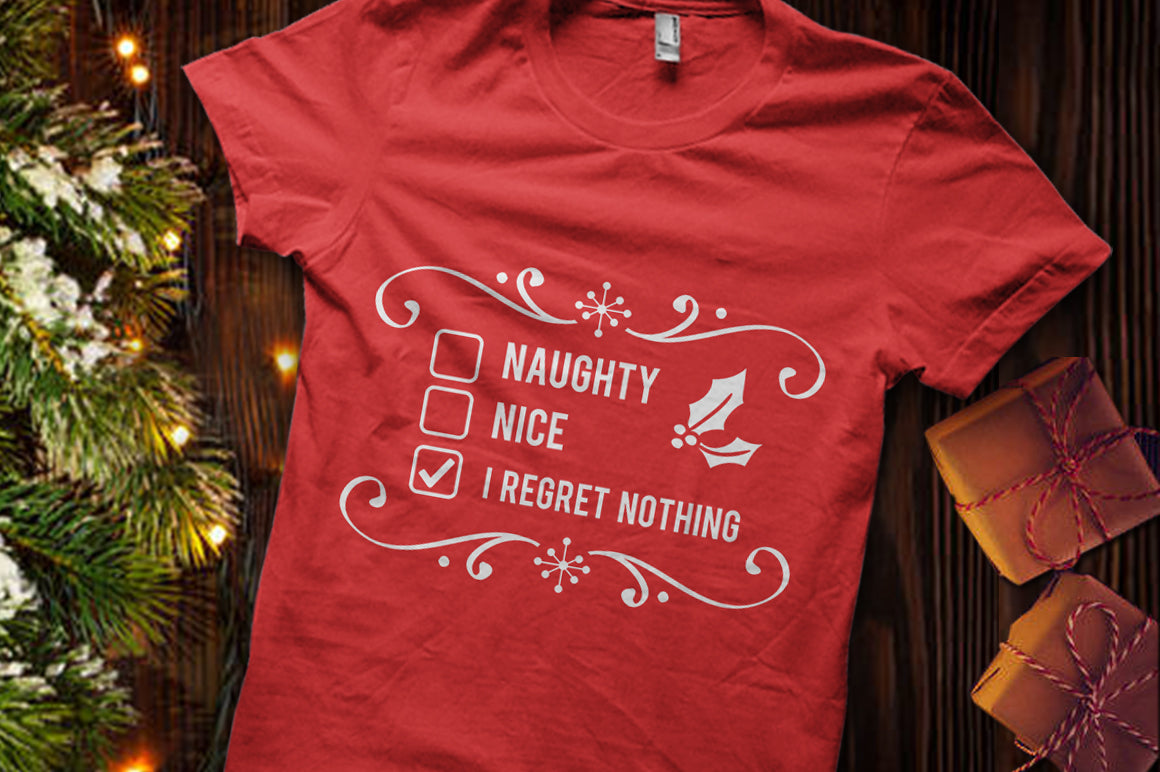 Naughy or nice SVG cutting file