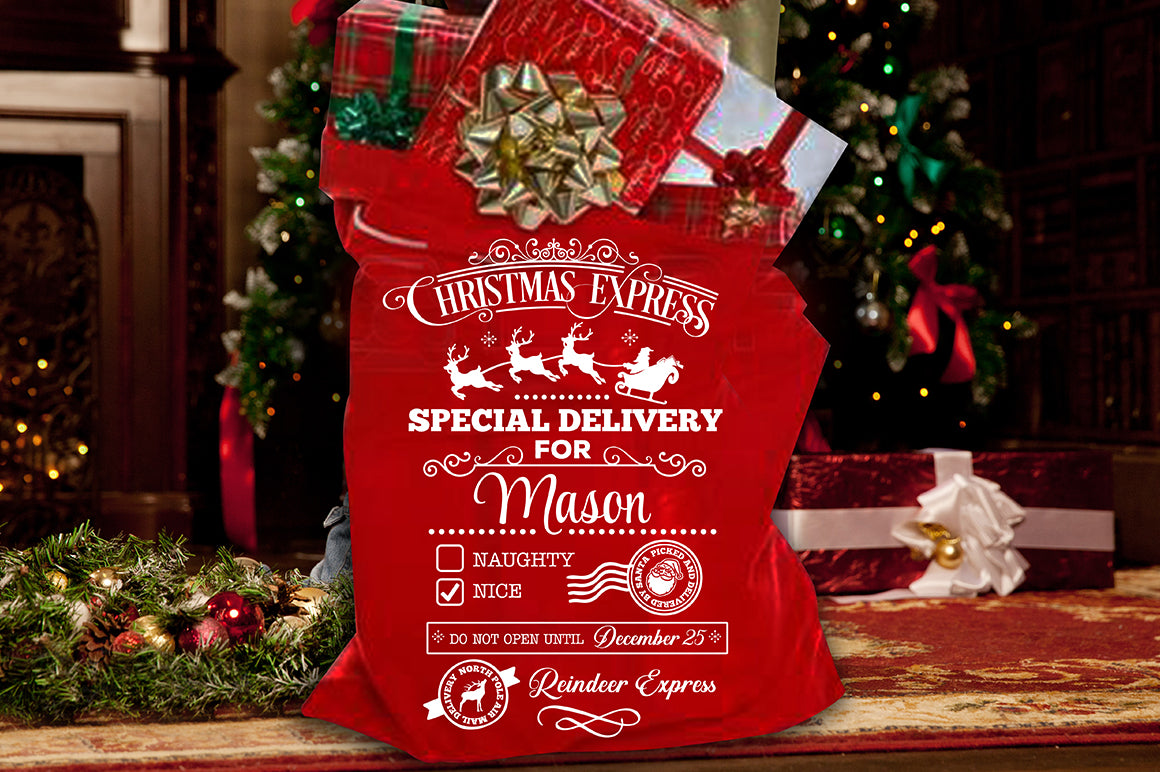 Santa's sack SVG cutting file