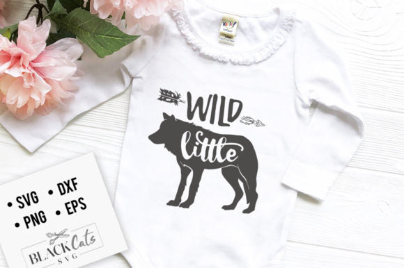 Wild Little Wolf SVG File