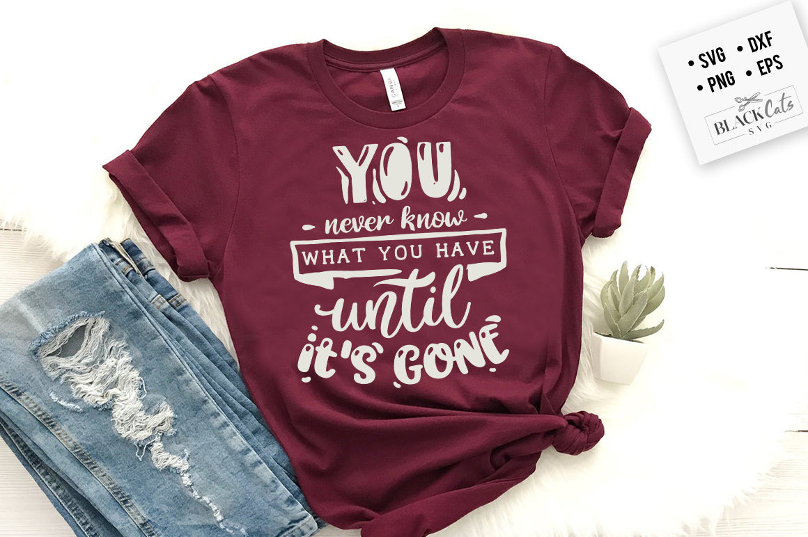 You never know what you have until svg