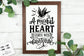 A Peaceful Heart Starts with Gratitude SVG  File