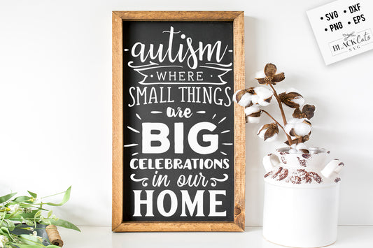 Autism - where small things SVG