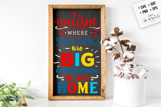 Autism - where small things SVG