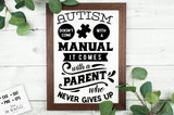 Autism comes with a parent SVG