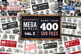 Mega Bundle 400 SVG designs vol 1