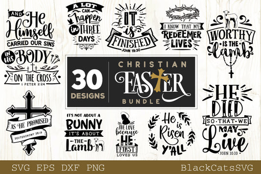 Christian Easter Bundle SVG 30 designs