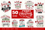 Funny Christmas bundle 50 SVG file Cutting File Clipart in Svg, Eps, Dxf, Png for Cricut & Silhouette