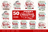Funny Christmas bundle 50 SVG file Cutting File Clipart in Svg, Eps, Dxf, Png for Cricut & Silhouette