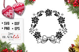 Christmas wreath SVG cutting file