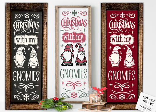 Christmas with my gnomies SVG FREE Christmas SVG