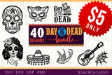 Day of the Dead SVG bundle 40 designs Dia de los Muertos SVG bundle
