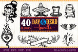 Day of the Dead SVG bundle 40 designs Dia de los Muertos SVG bundle