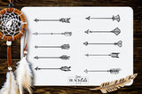 Doodle Arrows  -  SVG file Cutting File Clipart in Svg, Eps, Dxf, Png for Cricut & Silhouette - Boho wild arrows svg