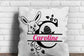 Easter Split font with bunny and Easter egg - SVG file Cutting File Clipart in Svg, Eps, Dxf, Png for Cricut & Silhouette