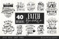 Faith Bundle 40 SVG files Cutting File Clipart in Svg, Eps, Dxf, Png for Cricut & Silhouette