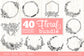 Floral frames SVG bundle 40 designs
