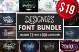 Designers font Bundle 11 Fonts