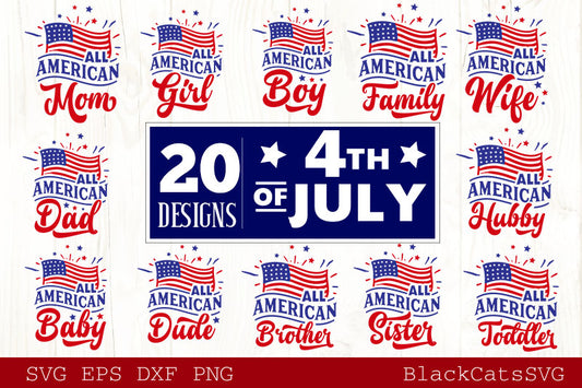 Fourth of July  SVG bundle 20 designs Independence Day SVG bundle