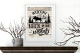 Welcome to the Neck of the Woods - FREE SVG file Cutting File Clipart in Svg, Eps, Dxf, Png for Cricut & Silhouette  svg